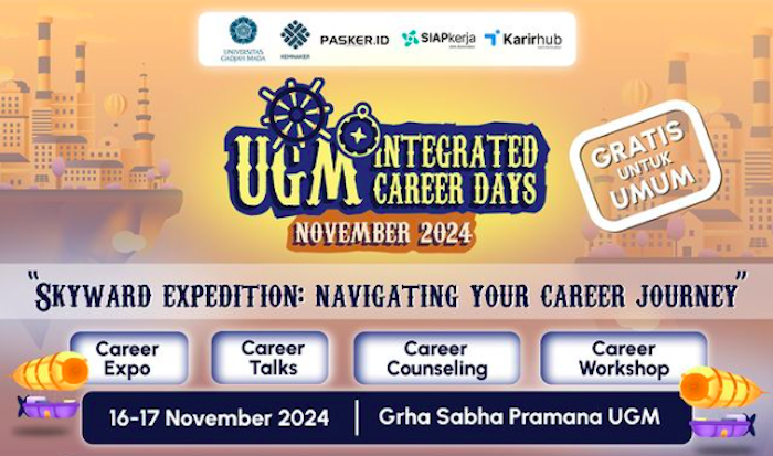 INFO JOB FAIR UGM 16 – 17 November 2024 GRATIS! Ini Cara Daftar, Lokasi, dan Daftar Perusahaan