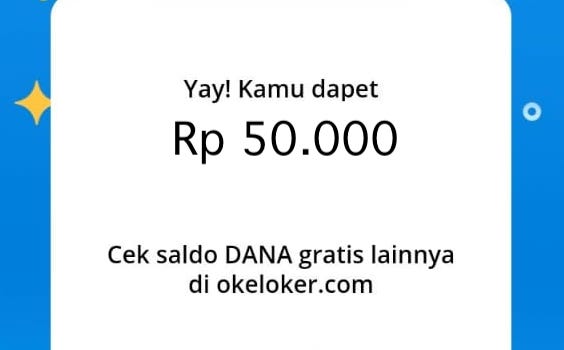 SALDO DANA GRATIS 50K Terbaru 9 November 2024, Klik Langsung Cair! Ini Cara Klaim